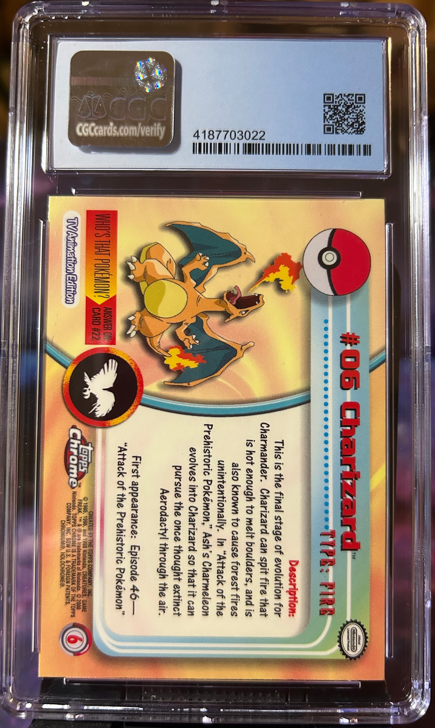 2000 Topps Chrome Charizard